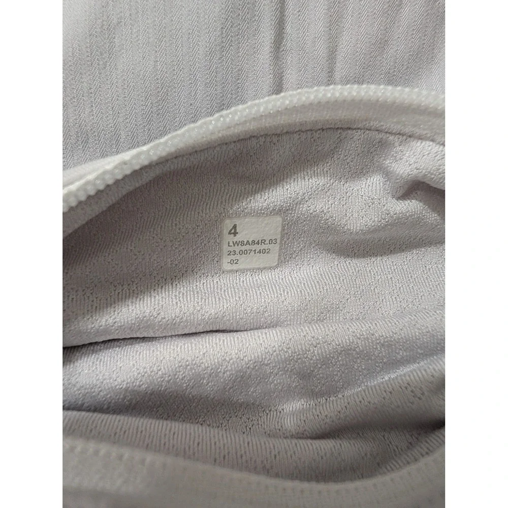 Lululemon, Wmns 4, Pace Rival Mid-Rise Skort, Light Gray, Tennis Golf Activewear